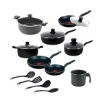 Batería de Cocina T-Fal Vital 15 Piezas Antiadherente Aluminio
