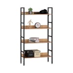 Mueble Estantería de Hierro y MDF, 4 estantes - G3413