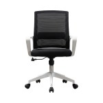 Silla de Oficina Ryan SIL170 Bicolor Negra y Blanca Ergonómica