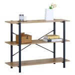 Mueble Recibidor Estantería Hierro y MDF, 3 estantes - G3636